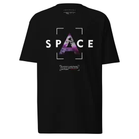 Men’s Space Theme And Quote Black Graphic Tee