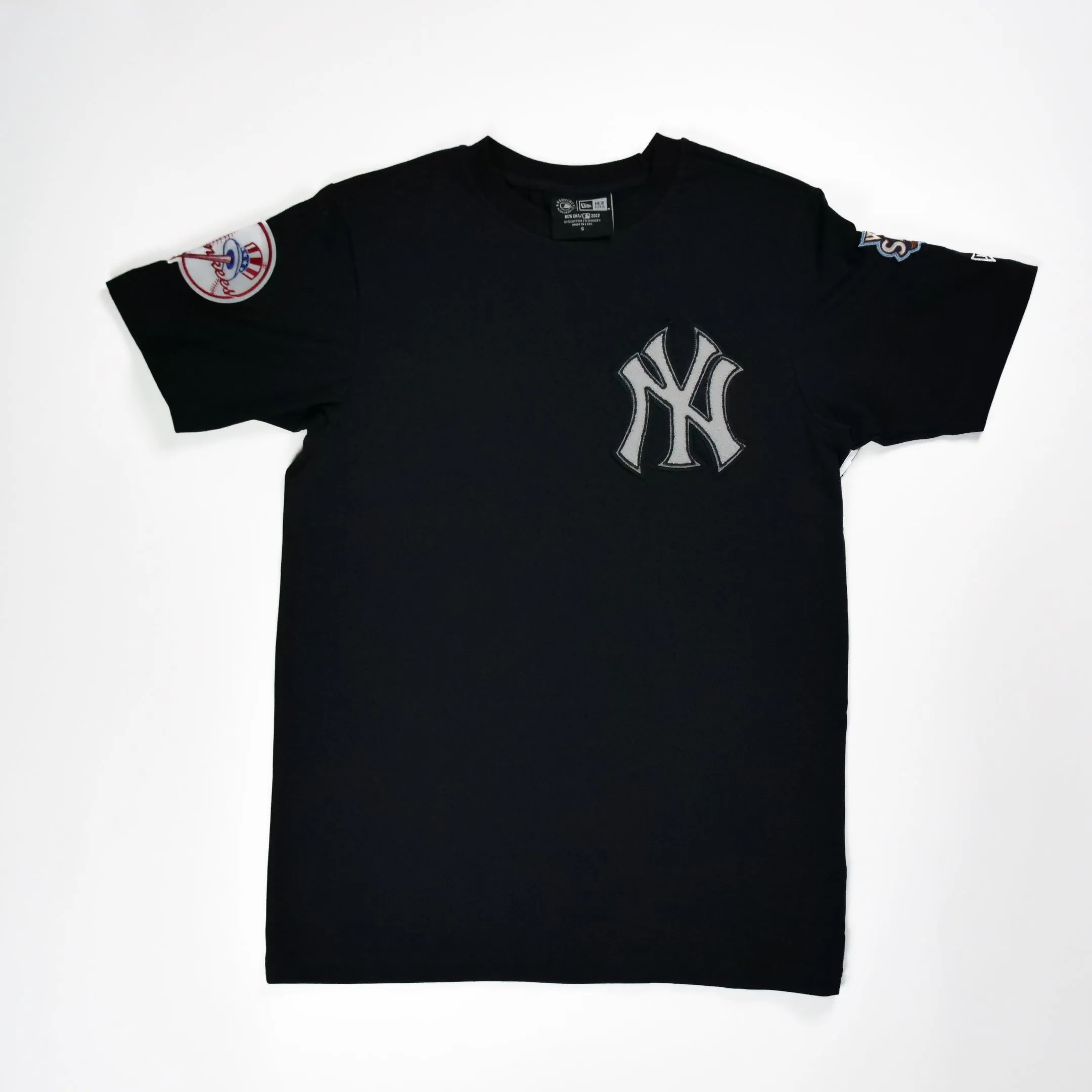 New Era Logo Select New York Yankees Navy 2009 WS Chenille T-Shirt