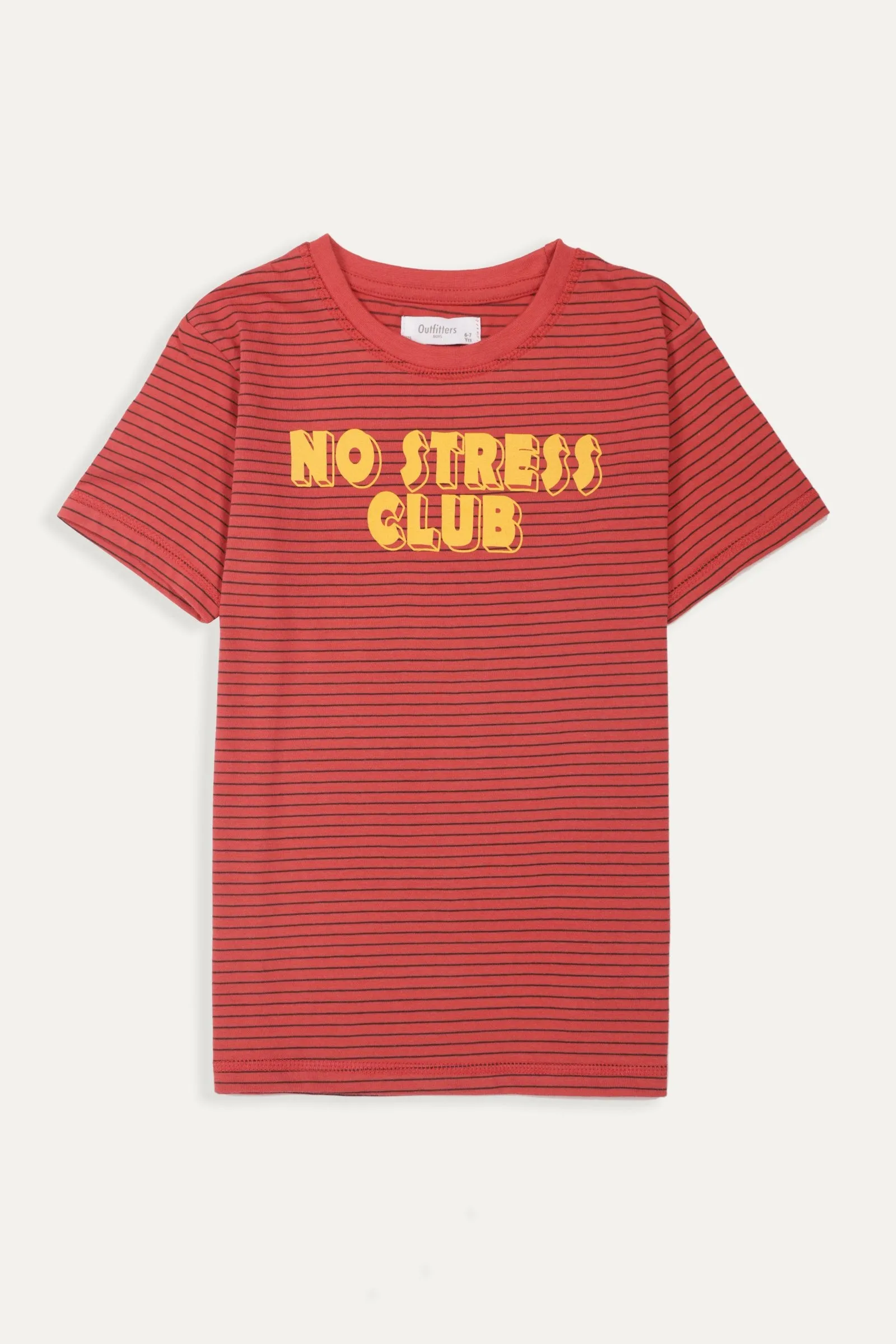 No Stress' Print T-Shirt