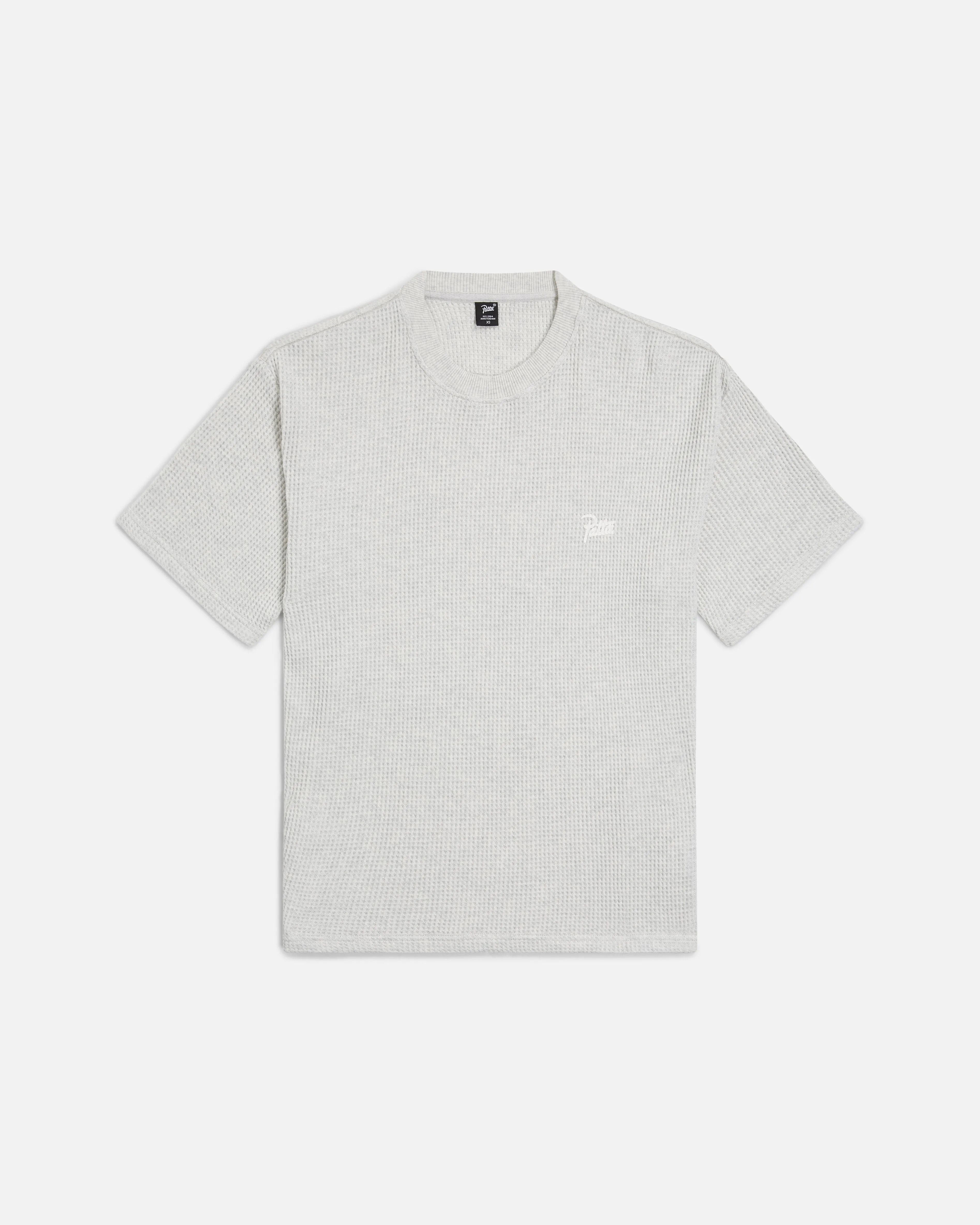 Patta Basic Waffle T-Shirt (Melange Grey)