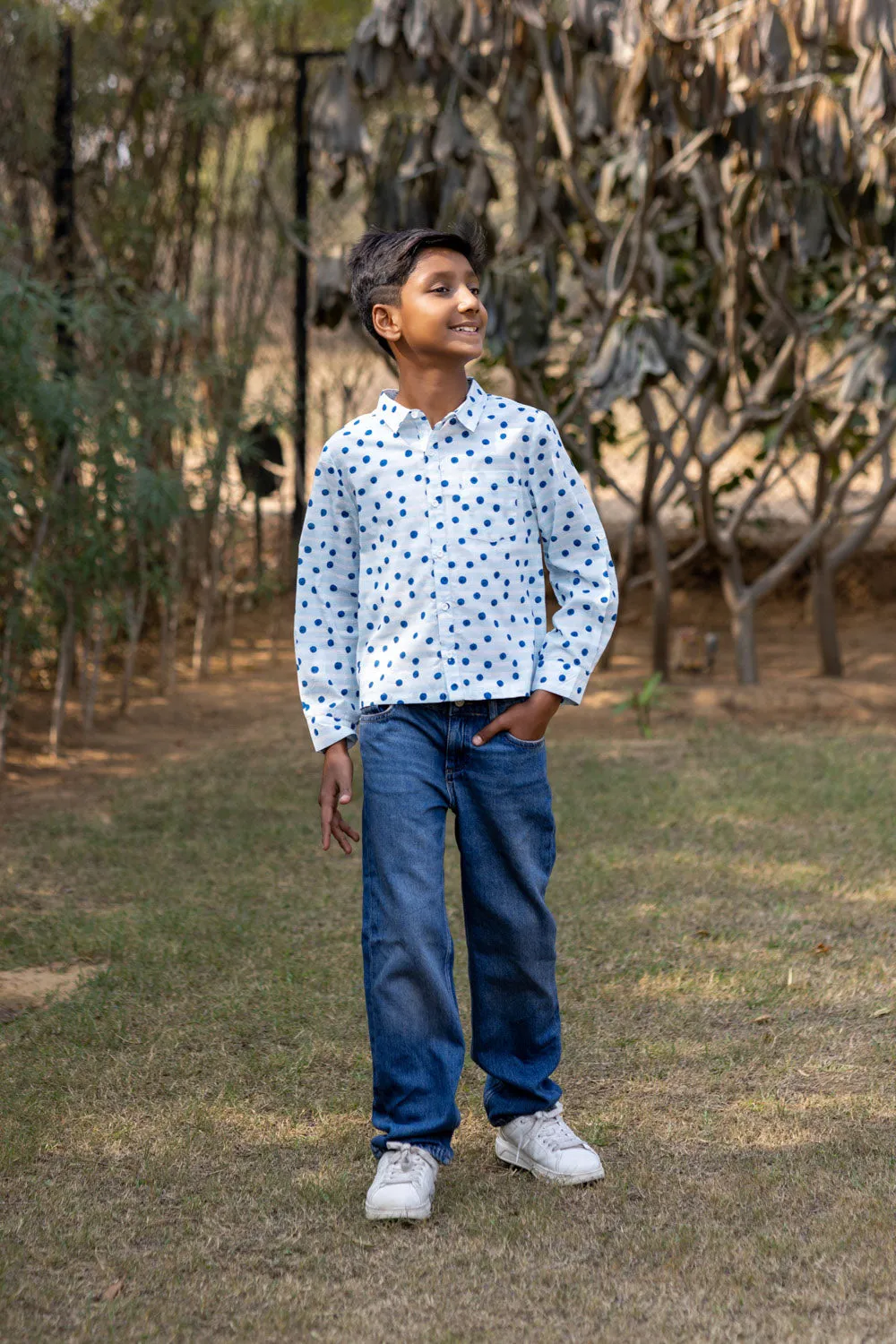 Polka Dot & Stripe Shirt