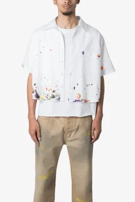 Poplin Painter S/S Shirt - White