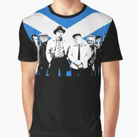 "Craiglang's Finest: Scottish Flag Graphic T-Shirt from Still Game"