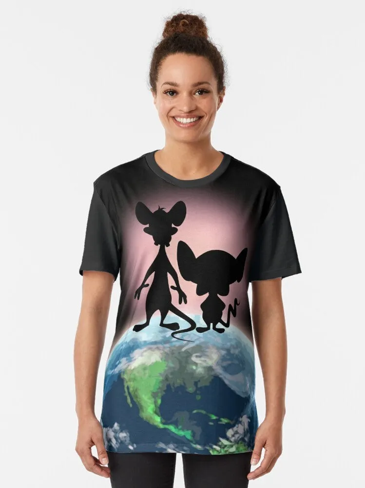 "Pinky and the Brain World Domination Graphic T-Shirt"