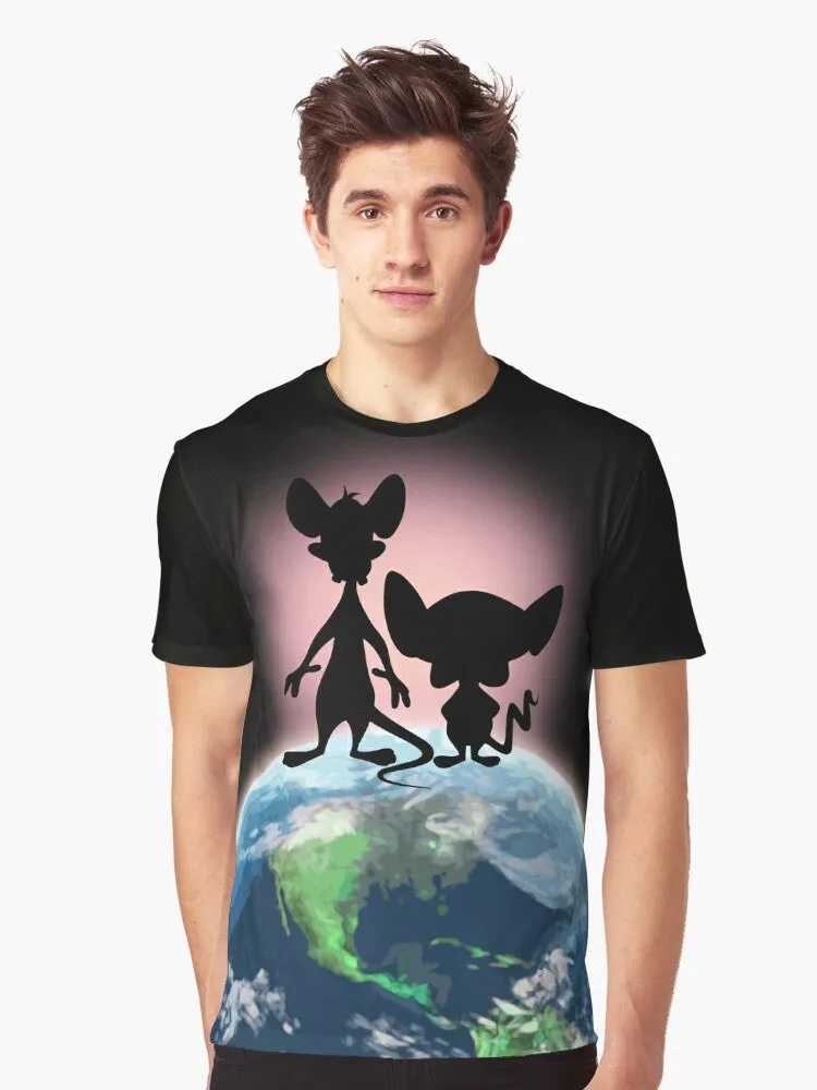 "Pinky and the Brain World Domination Graphic T-Shirt"