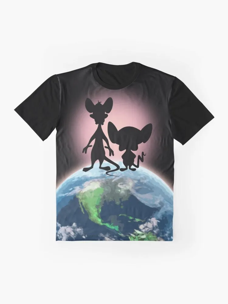 "Pinky and the Brain World Domination Graphic T-Shirt"