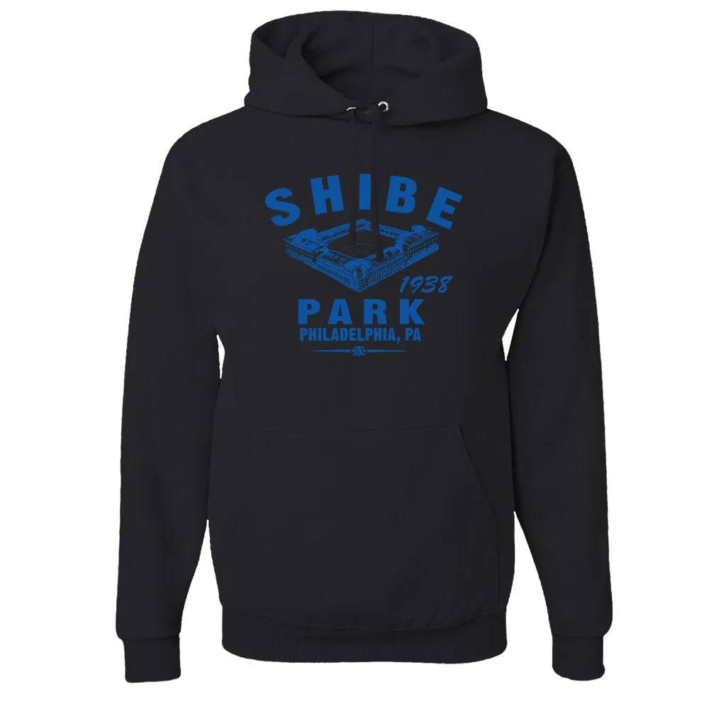 Shibe Park Retro Pullover Hoodie | Shibe Park Vintage Black Pull Over Hoodie