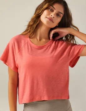 Signature High Low Cropped Tee