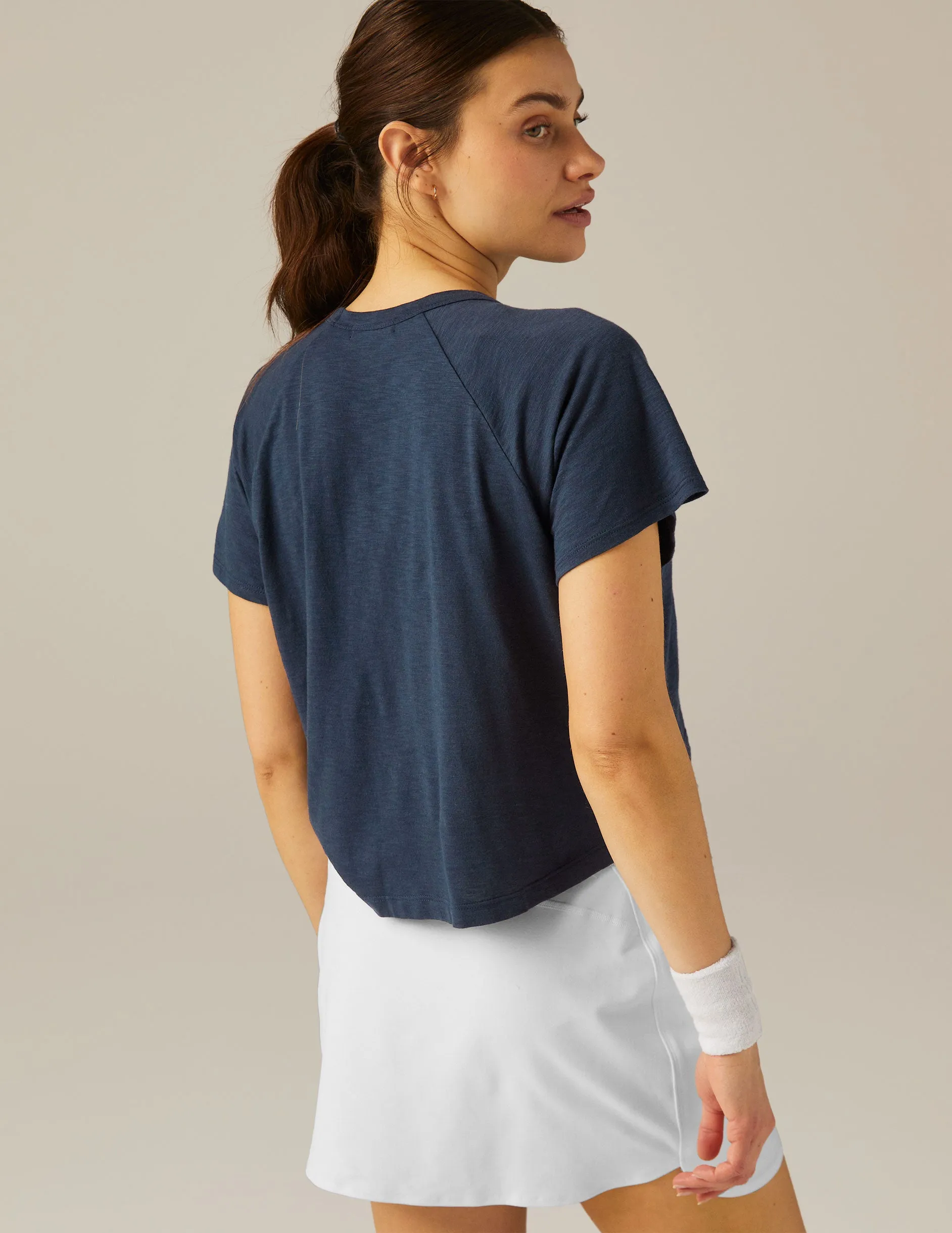 Signature High Low Cropped Tee