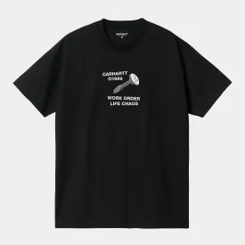 S/S STRANGE SCREW T-SHIRT / CARHARTT WIP / BLACK