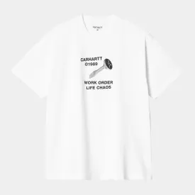 S/S STRANGE SCREW T-SHIRT / CARHARTT WIP / WHITE