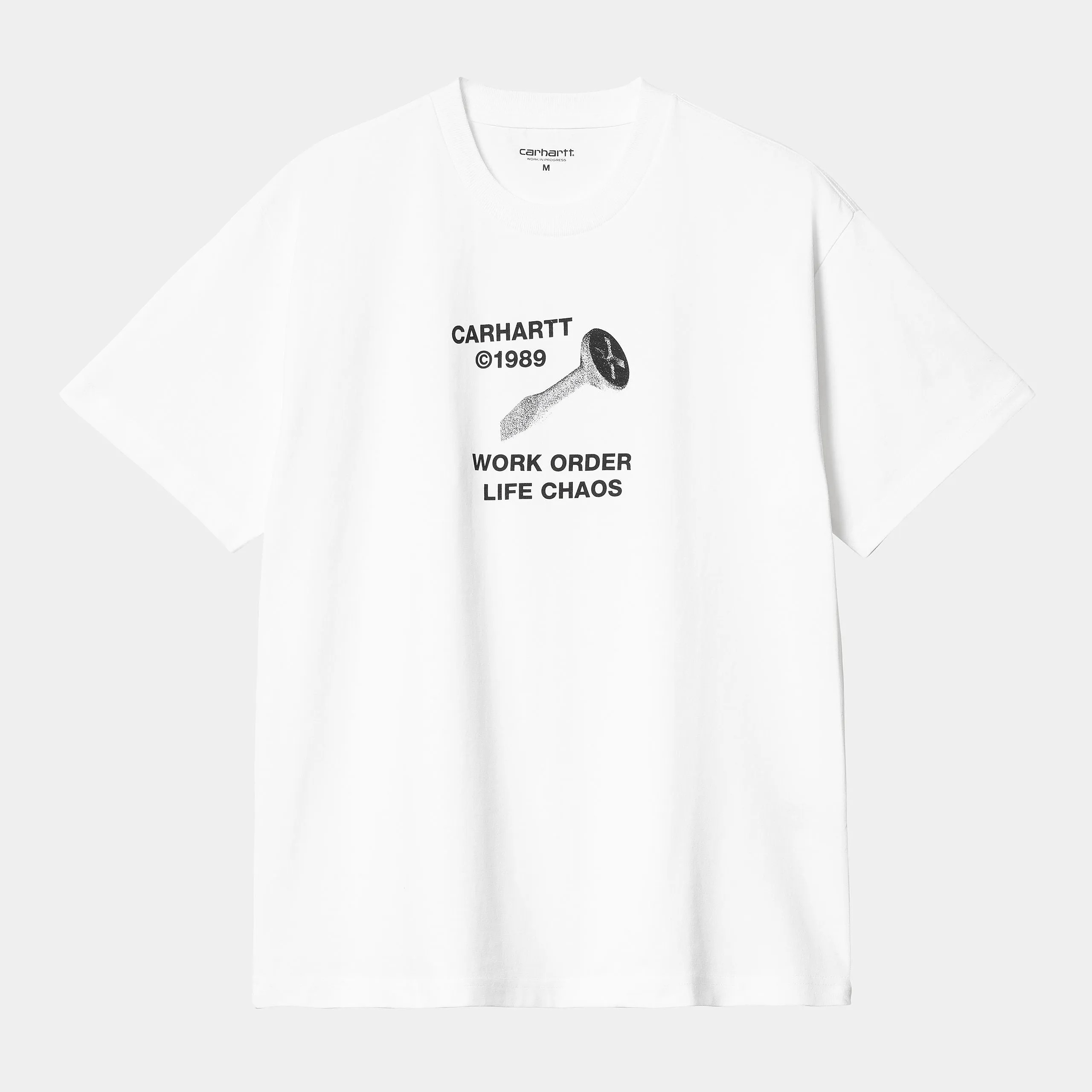 S/S STRANGE SCREW T-SHIRT / CARHARTT WIP / WHITE