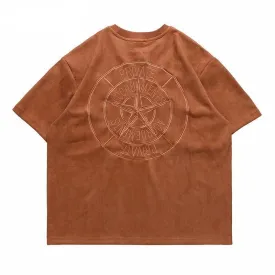 Suede Embroidered Evil T Shirt