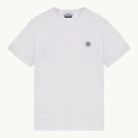 T-Shirt SS Compass Patch Overlock - White 0179