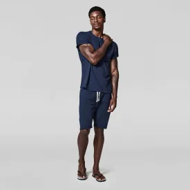 Stylish Navy Combed Cotton T-Shirt & Slim Fit Shorts Bundle