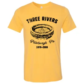 Three Rivers T Shirt | Three Rivers Heather Yellow Gold T Shirt