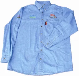 TORK CRAFT VERMONT MENS LONG SLEEVED DENIM SHIRT STONE WASHED SMALL TC00120