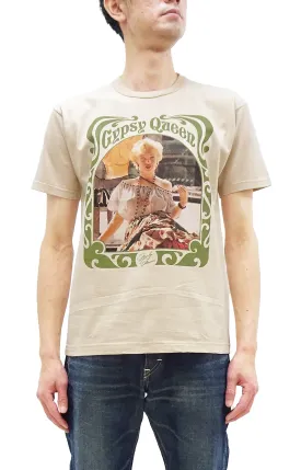 TOYS McCOY T-shirt Men's Marilyn Monroe Graphic Short Sleeve Loopwheeled Tee TMC2415 041 Faded-Beige