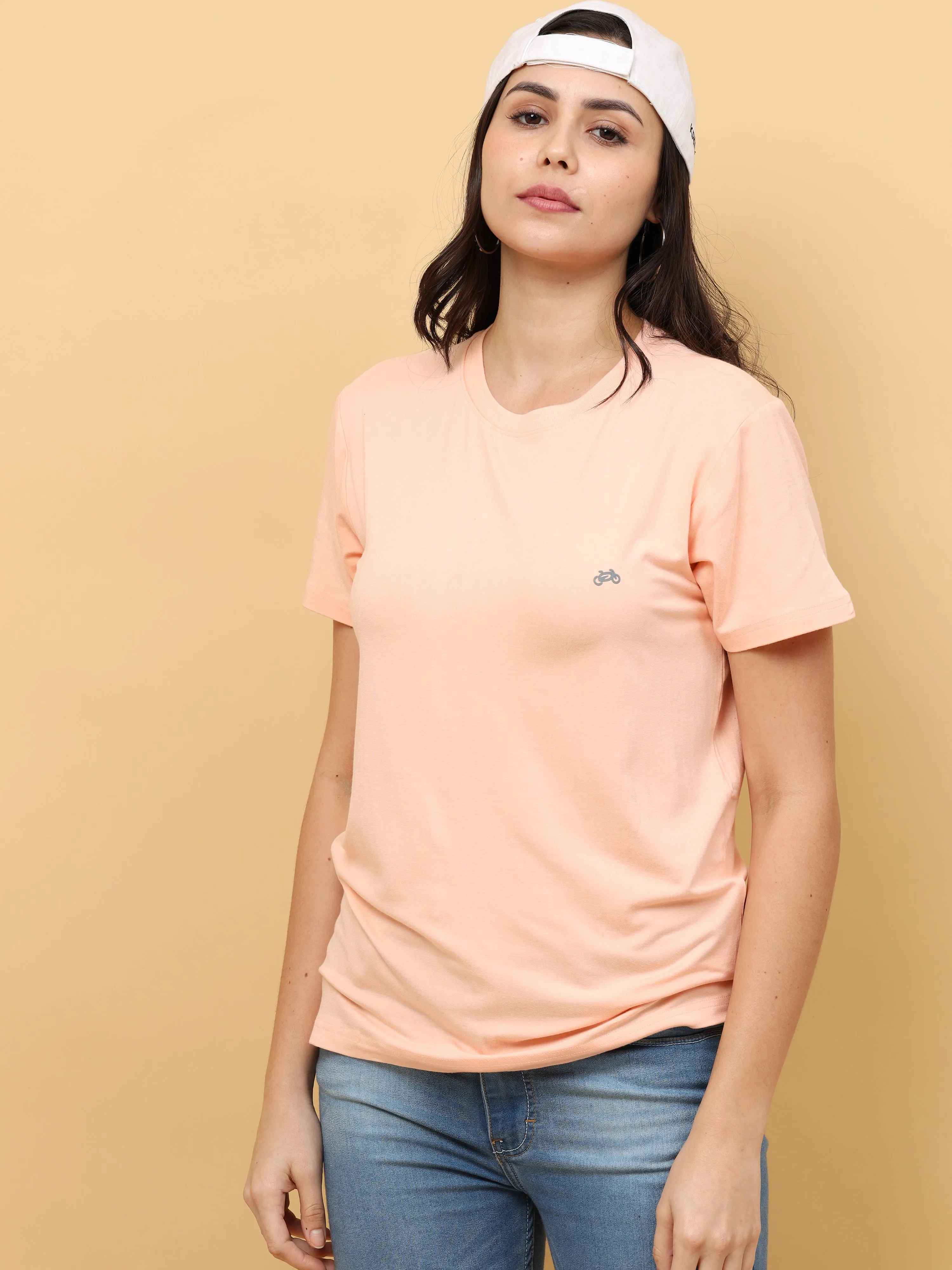 Tropical Peach Womens Bamboo Fabric T-Shirt