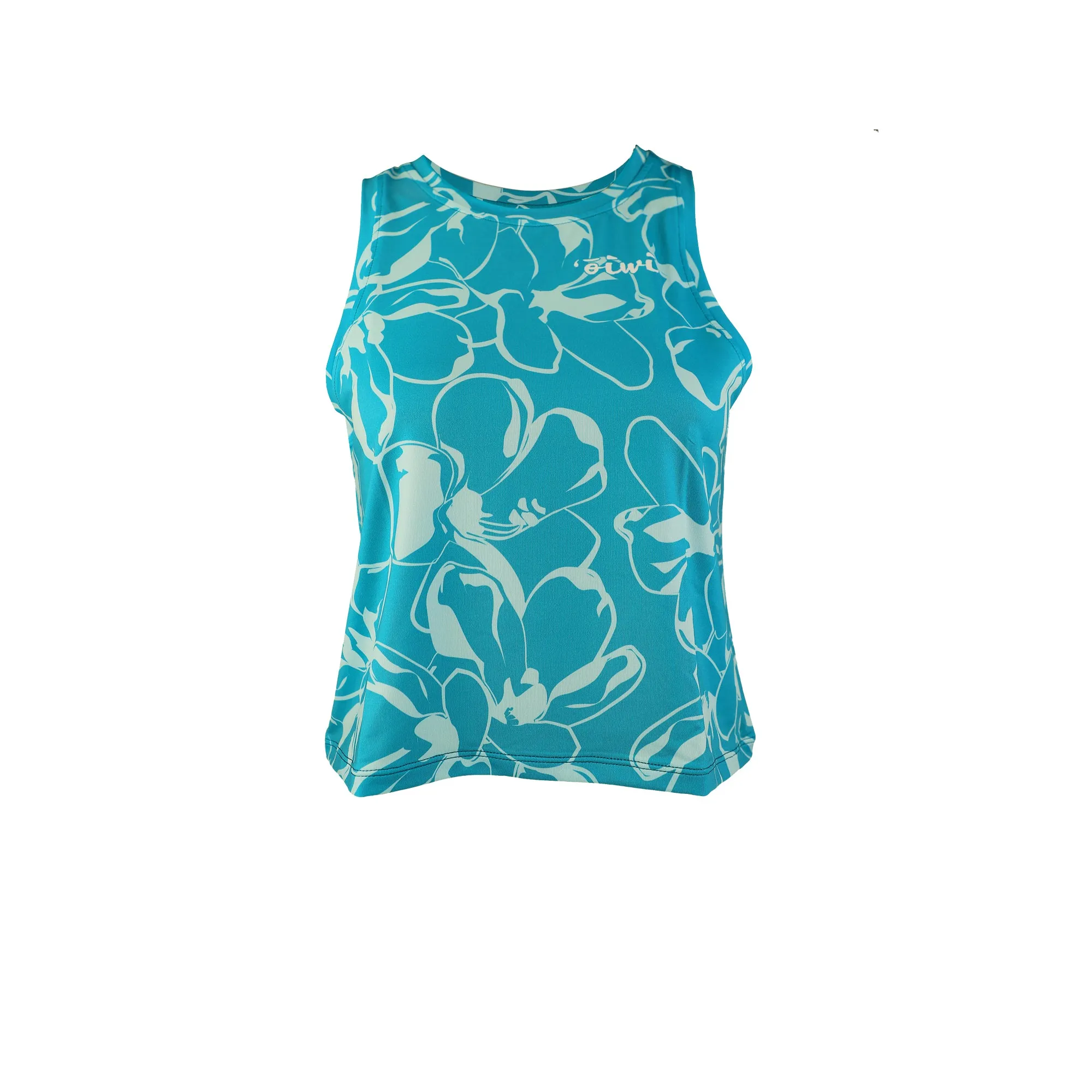 Wahine Puakenikeni Cropped Sleeveless UPF 30 Shirt