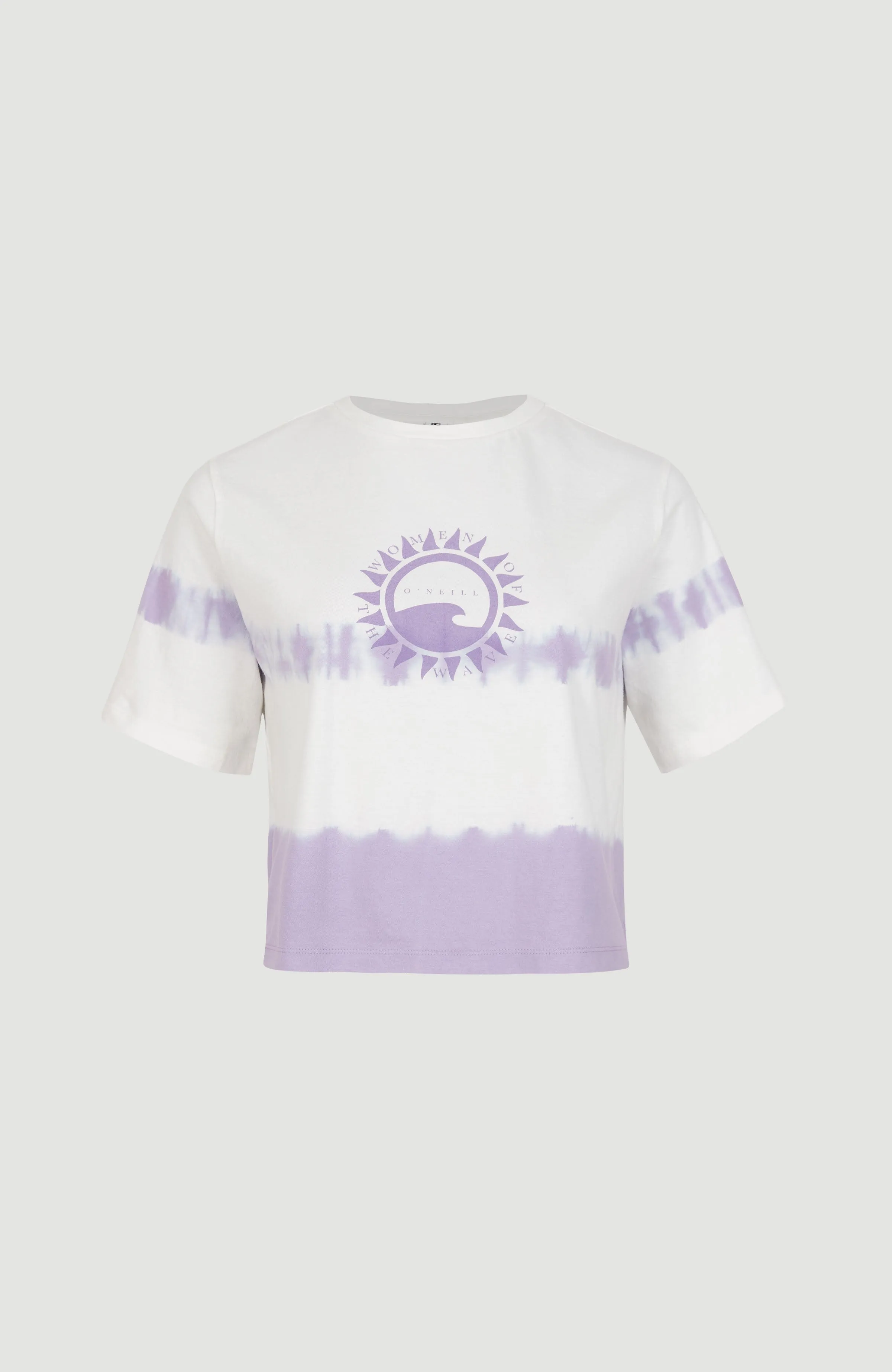 Women Of The Wave Cropped T-Shirt | Purple Tie Dye