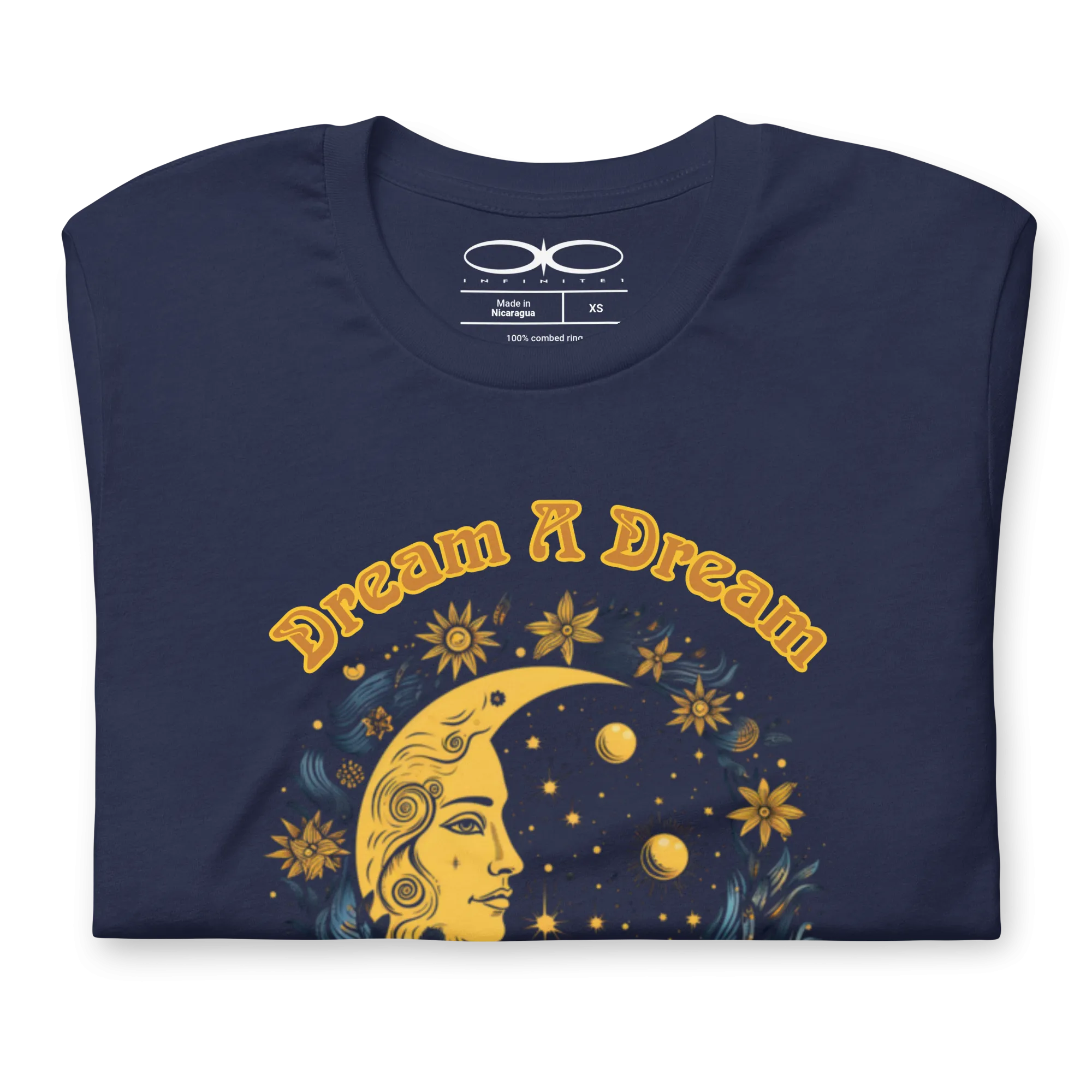 Women's Dream A Dream Navy Blue Graphic T-Shirt