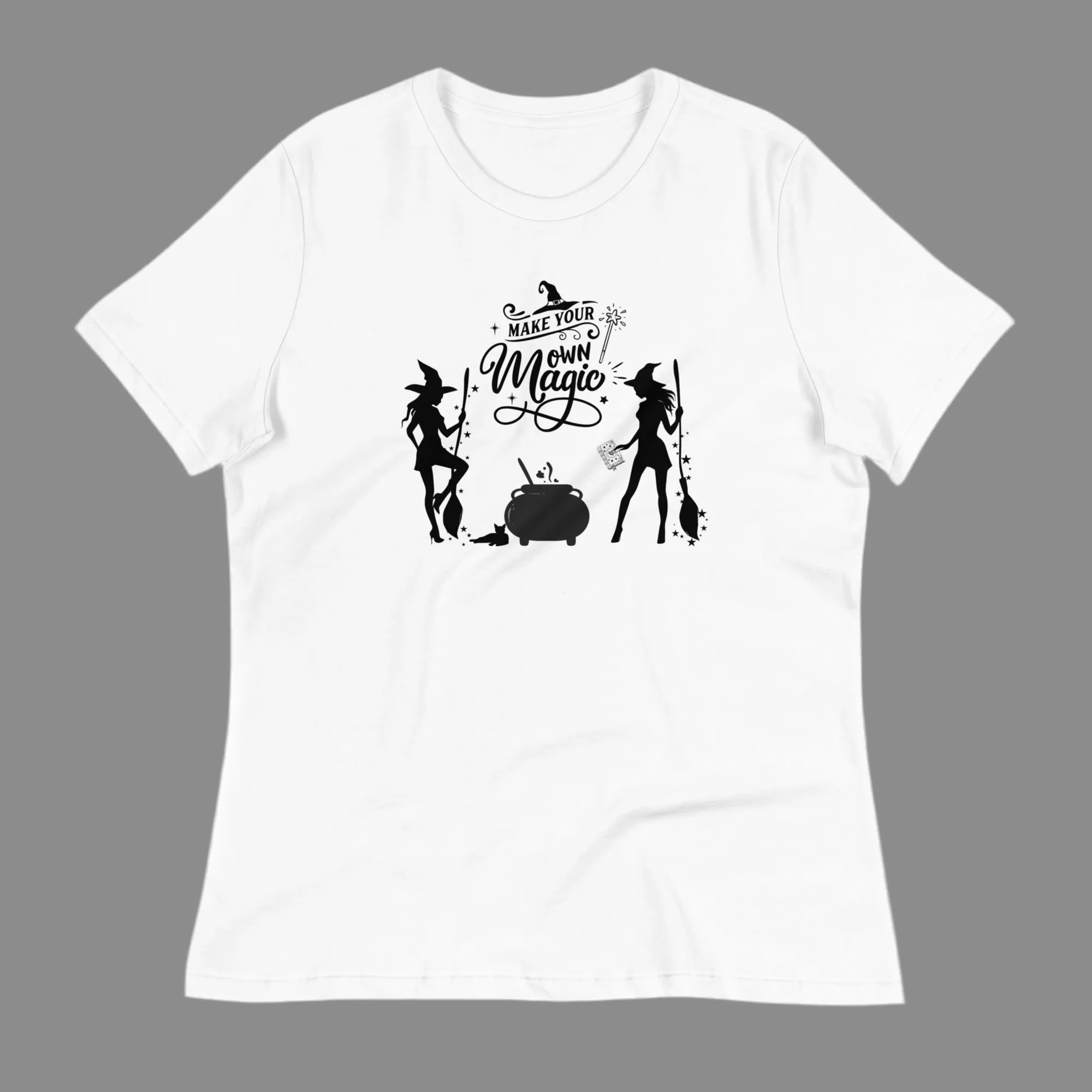 Women's T-Shirt Halloween Themed, “Make your own Magic lioness-love